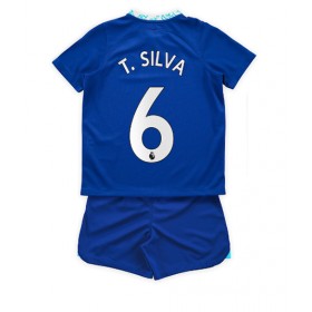 Baby Fußballbekleidung Chelsea Thiago Silva #6 Heimtrikot 2022-23 Kurzarm (+ kurze hosen)